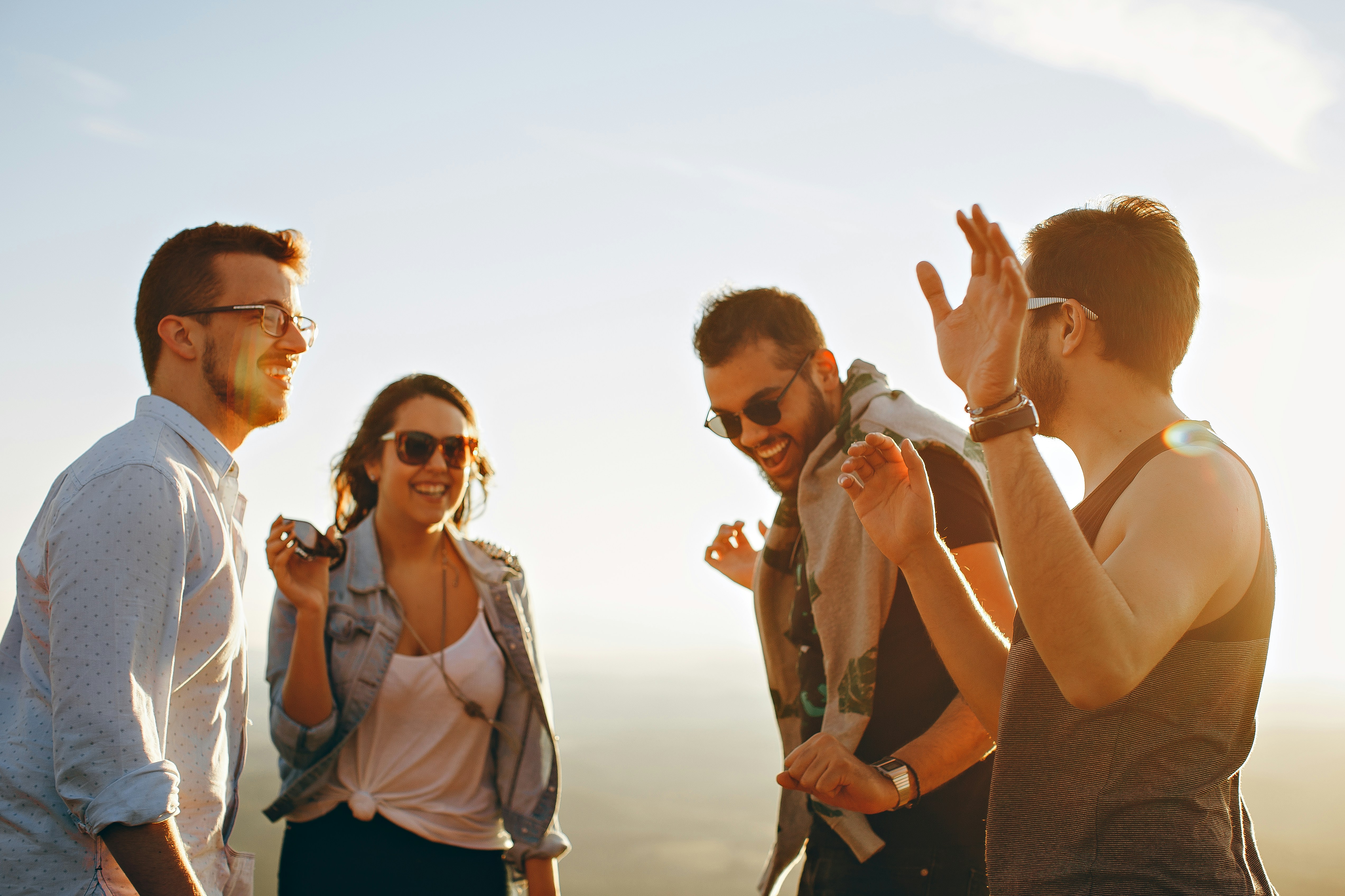 Friends spending time together
