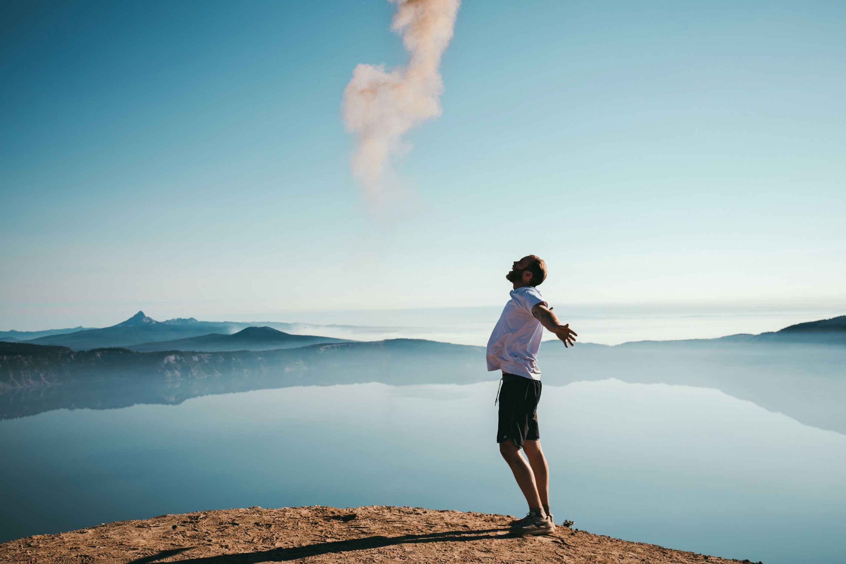 Person moving outdoors