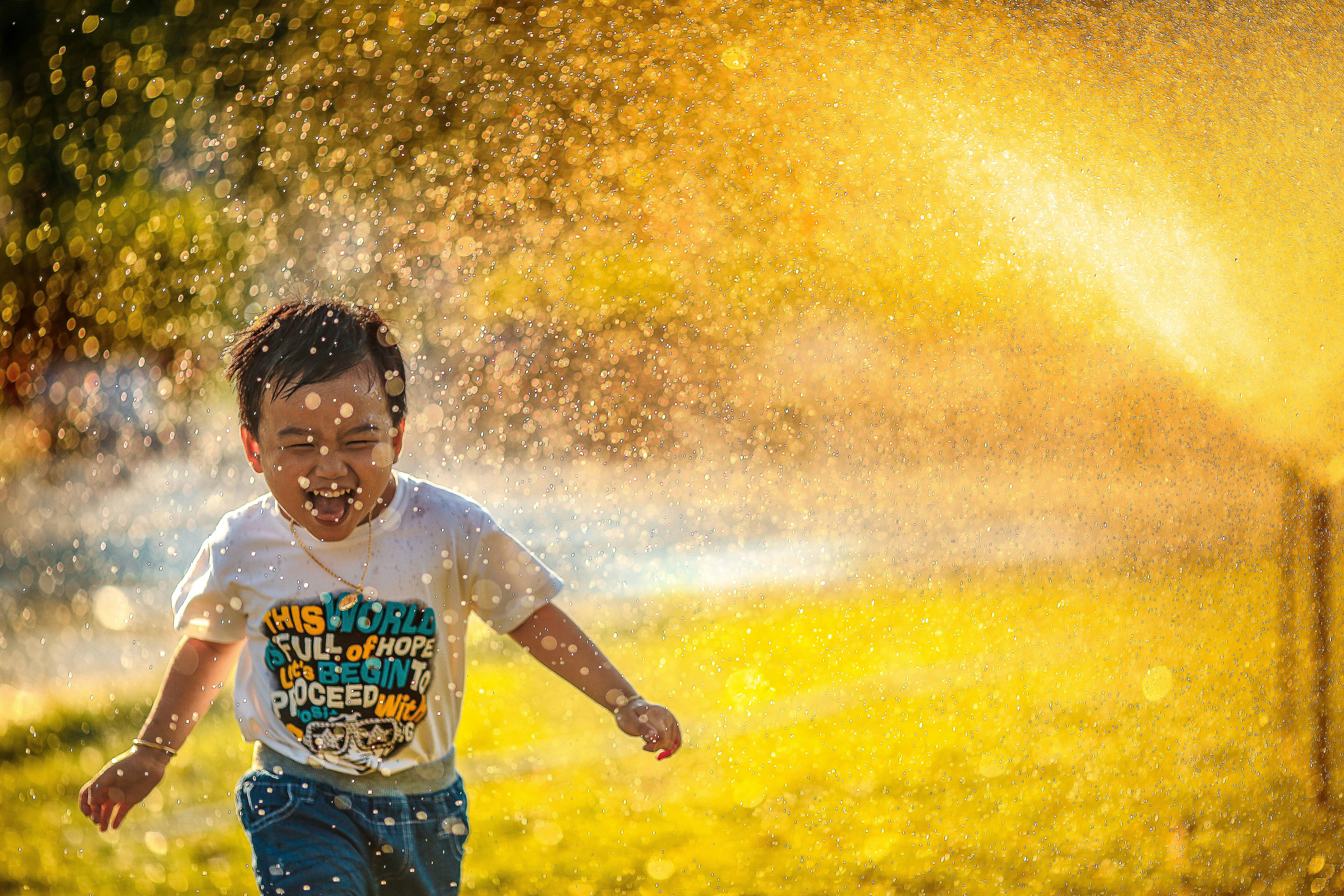 Child playing outside